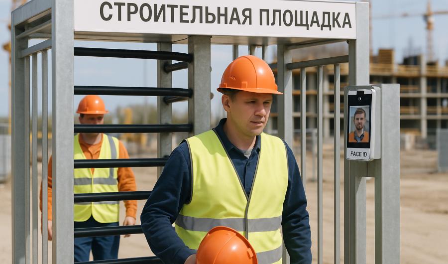Биометрический контроль доступа на стройплощадки с помощью Face ID