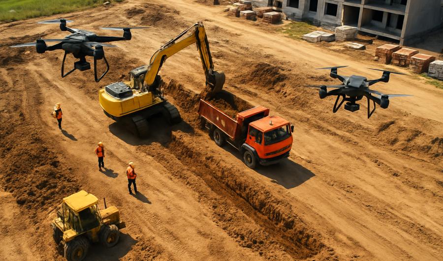 Дроны в строительстве: реальность 2025 года, вызовы и перспективы рынка БПЛА