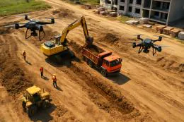 Дроны в строительстве: реальность 2025 года, вызовы и перспективы рынка БПЛА