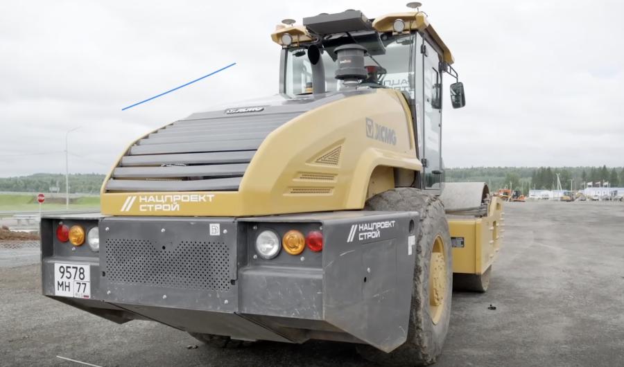 Нацпроектстрой и «ЭРА-ГЛОНАСС» испытали беспилотный каток на М-12