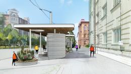 В Томске установят первую в России 3D-печатную автобусную остановку из бетона