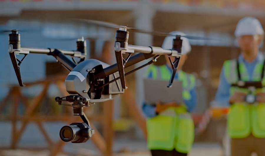 Применение дронов для мониторинга строительных площадок